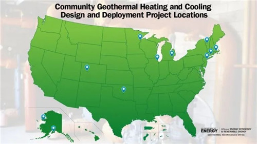美国能源部宣布拨款1300万美元支持社区地热供暖制冷